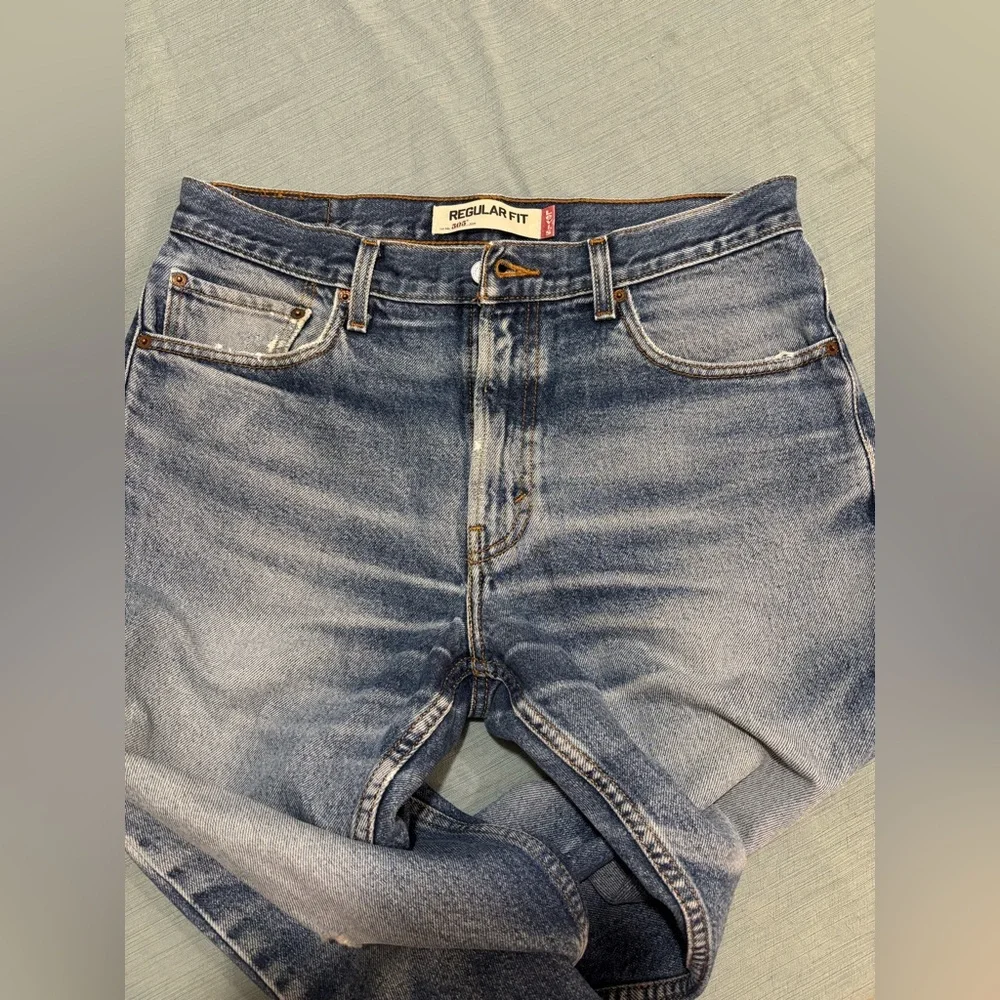 Levi's Blue 505 Denim 34 Distressed Jeans for Men Pair C
